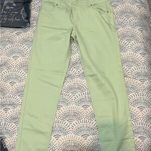 Women’s New York & Company Mint Green Slim Slouch Pants